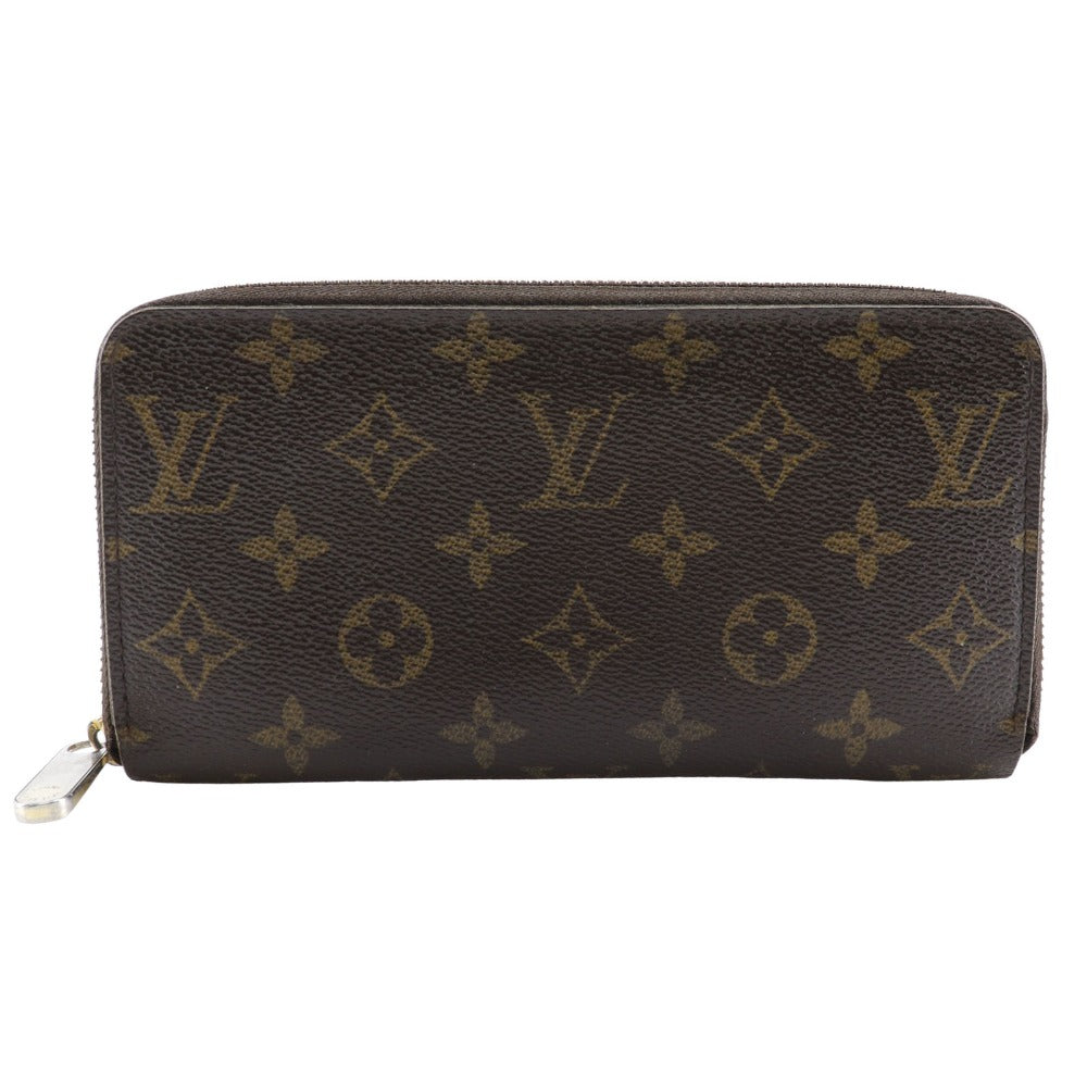 LOUIS VUITTON Long Wallet Purse M42616 Monogram canvas Brown Zippy wallet Women(Unisex)