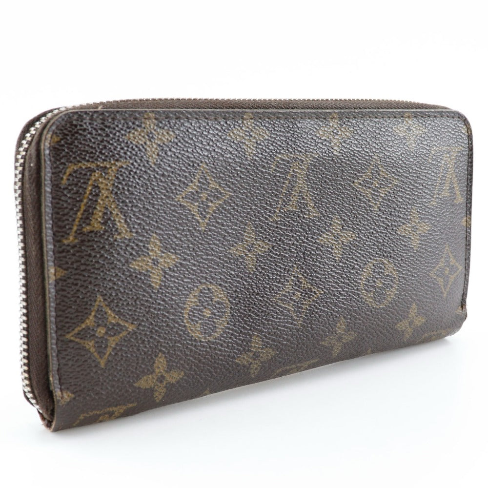 LOUIS VUITTON Long Wallet Purse M42616 Monogram canvas Brown Zippy wallet Women(Unisex)