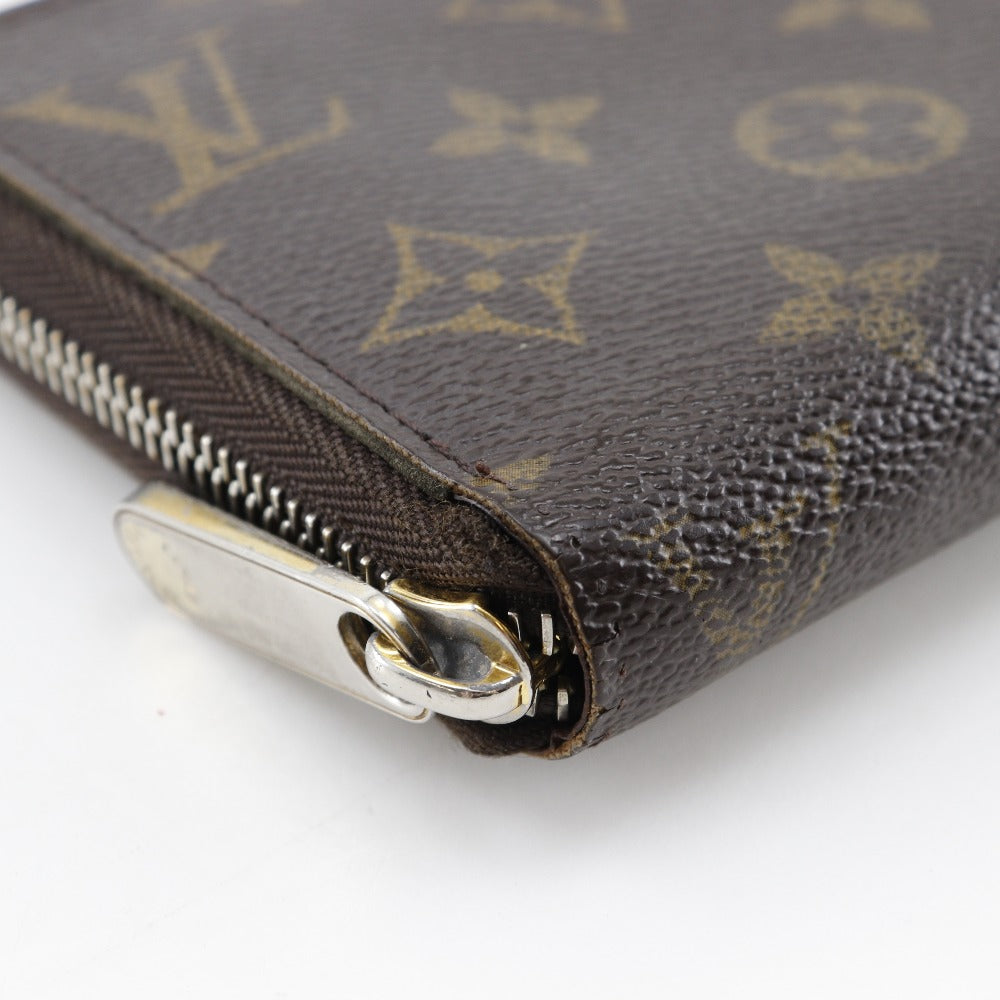 LOUIS VUITTON Long Wallet Purse M42616 Monogram canvas Brown Zippy wallet Women(Unisex)