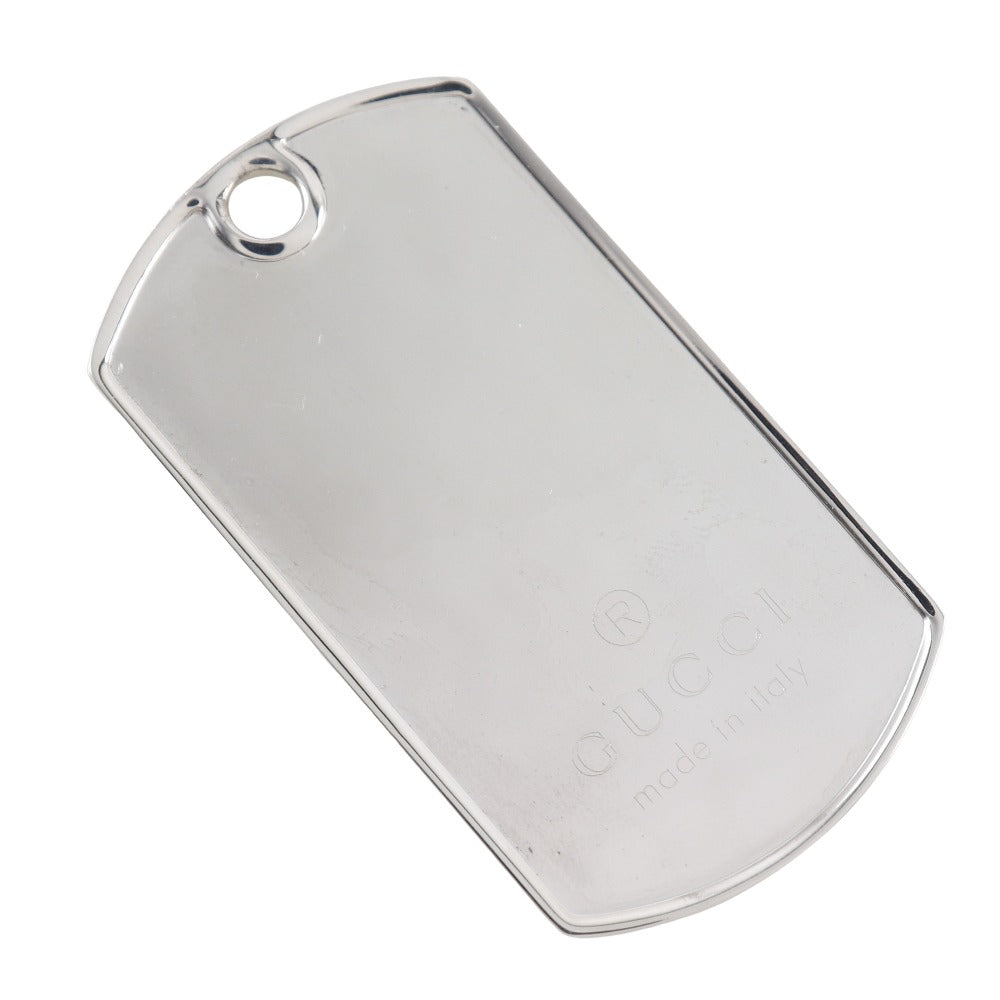 Gucci Dog Tag Plate Silver 925 Pendant Top