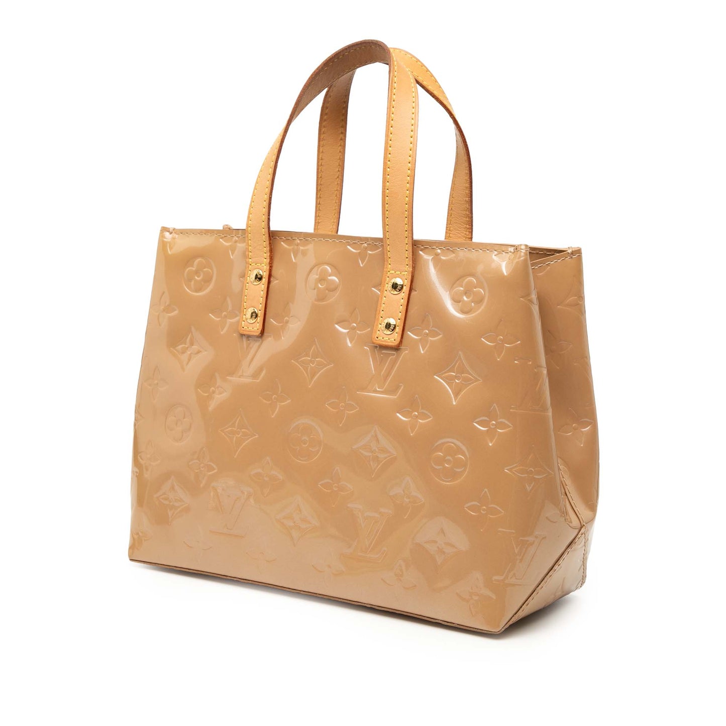 Tan Louis Vuitton Monogram Vernis Reade PM Handbag