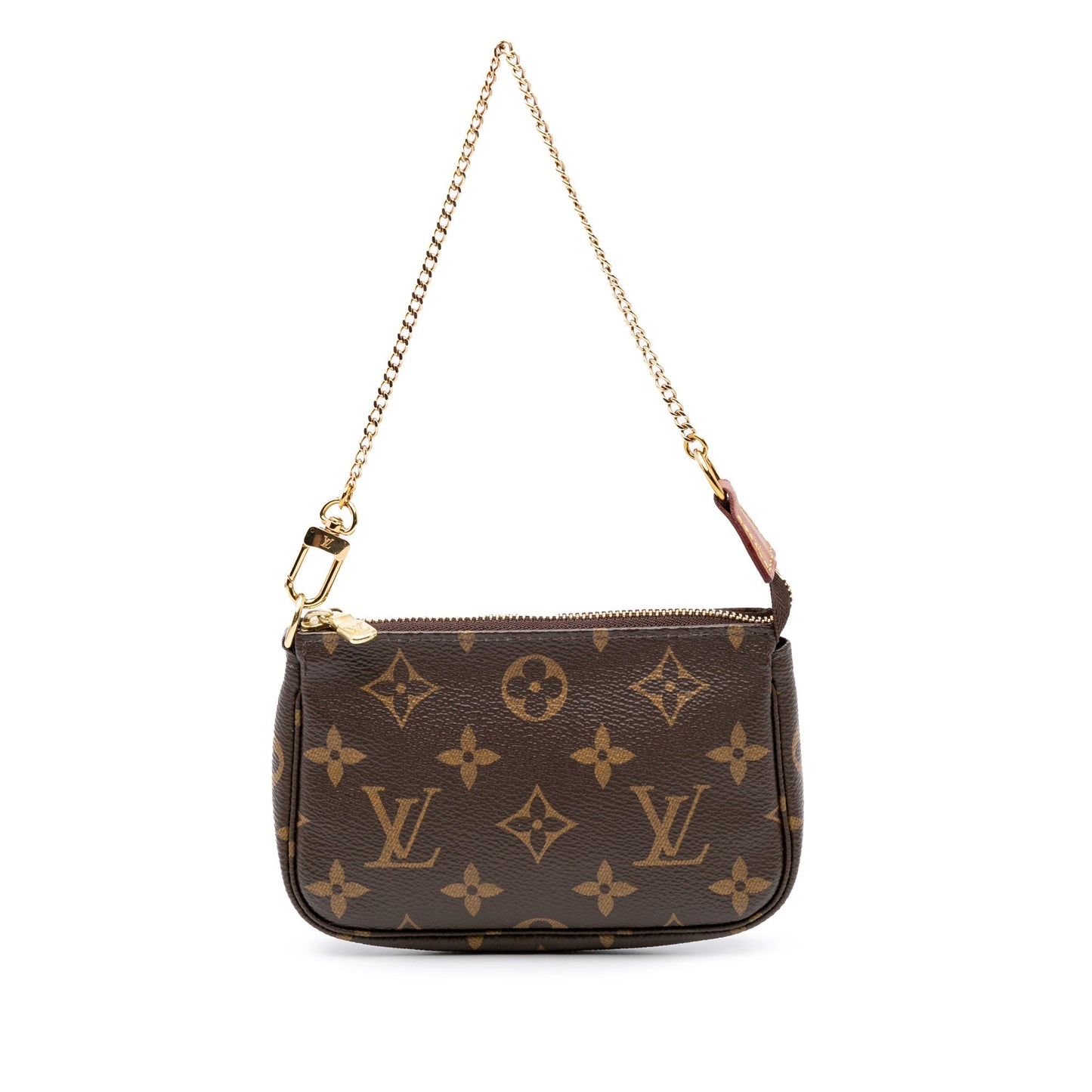 Brown Louis Vuitton Monogram Mini Pochette Accessoires Handbag