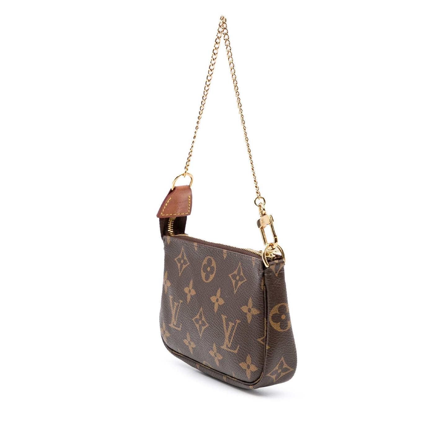 Brown Louis Vuitton Monogram Mini Pochette Accessoires Handbag