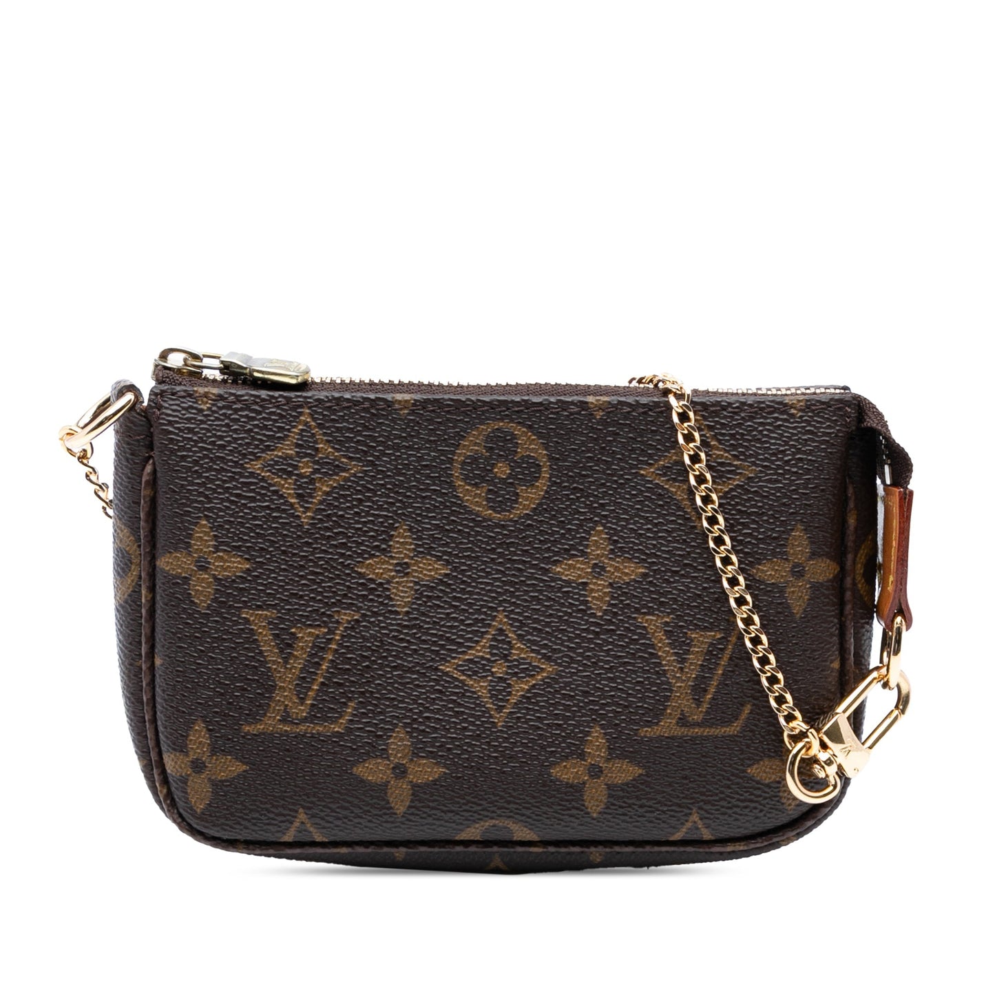 Brown Louis Vuitton Monogram Mini Pochette Accessoires Handbag