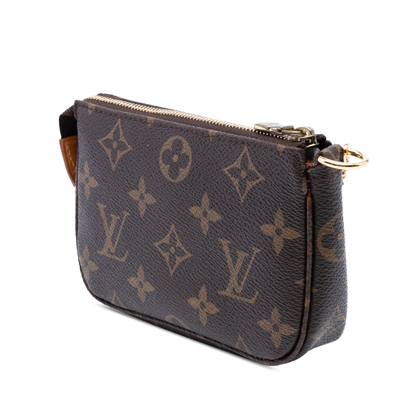 Brown Louis Vuitton Monogram Mini Pochette Accessoires Handbag