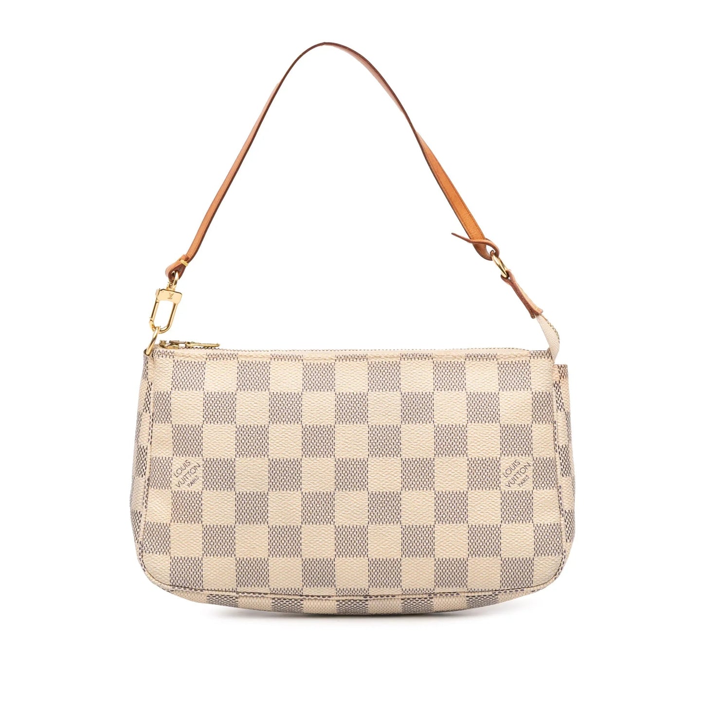 White Louis Vuitton Damier Azur Pochette Accessoires Shoulder Bag