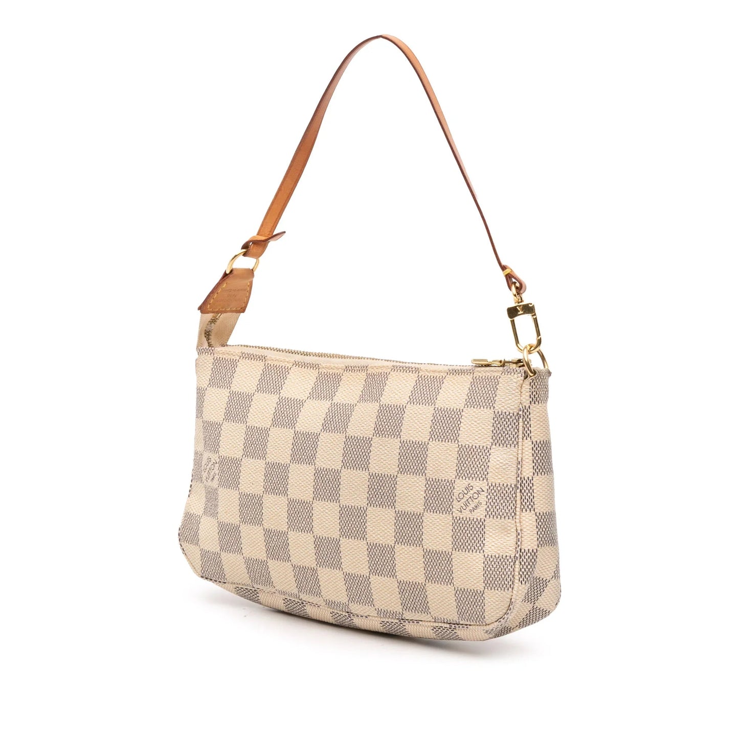 White Louis Vuitton Damier Azur Pochette Accessoires Shoulder Bag