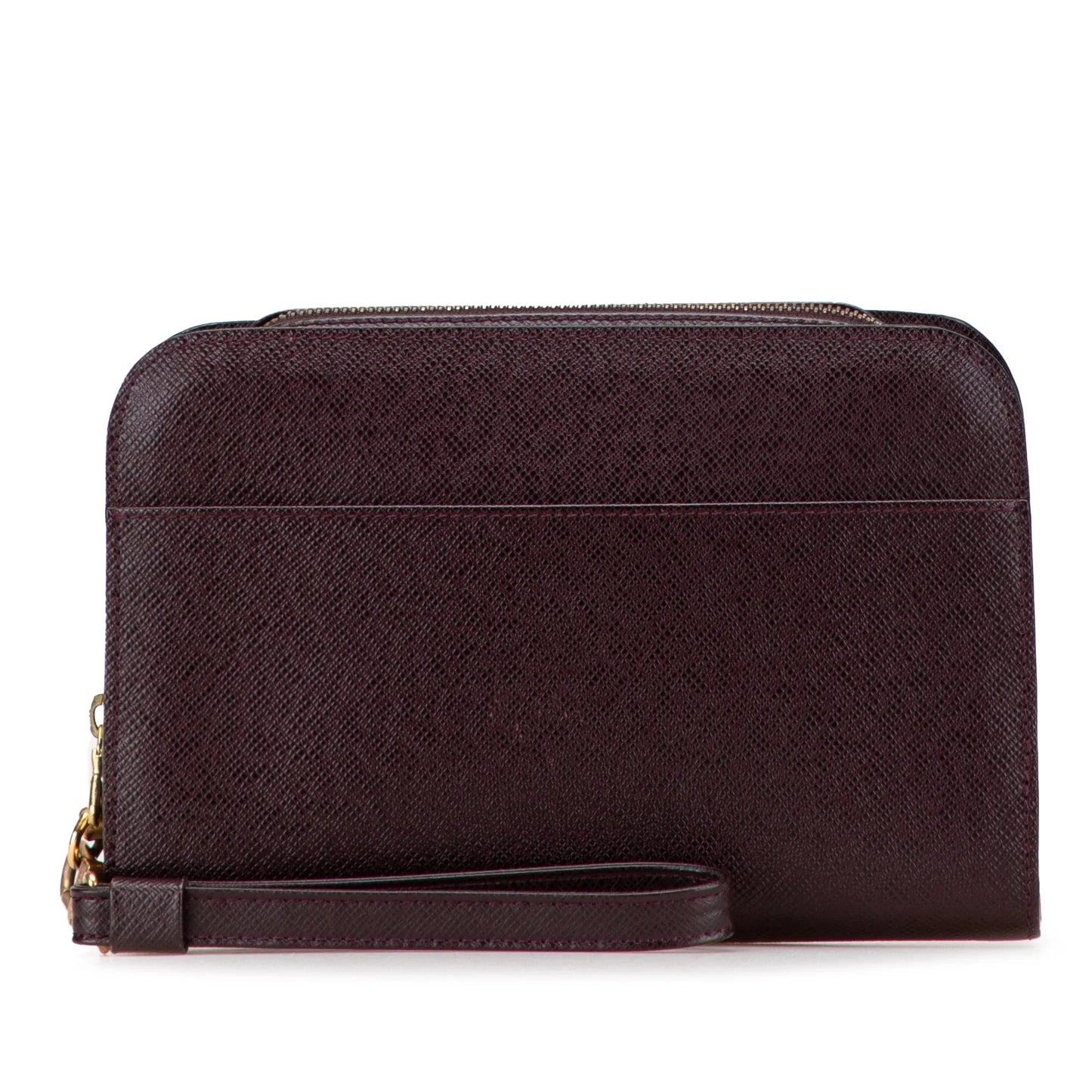Red Louis Vuitton Taiga Pochette Baikal Clutch Bag