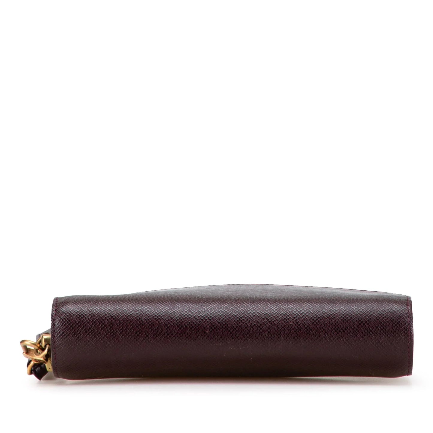 Red Louis Vuitton Taiga Pochette Baikal Clutch Bag