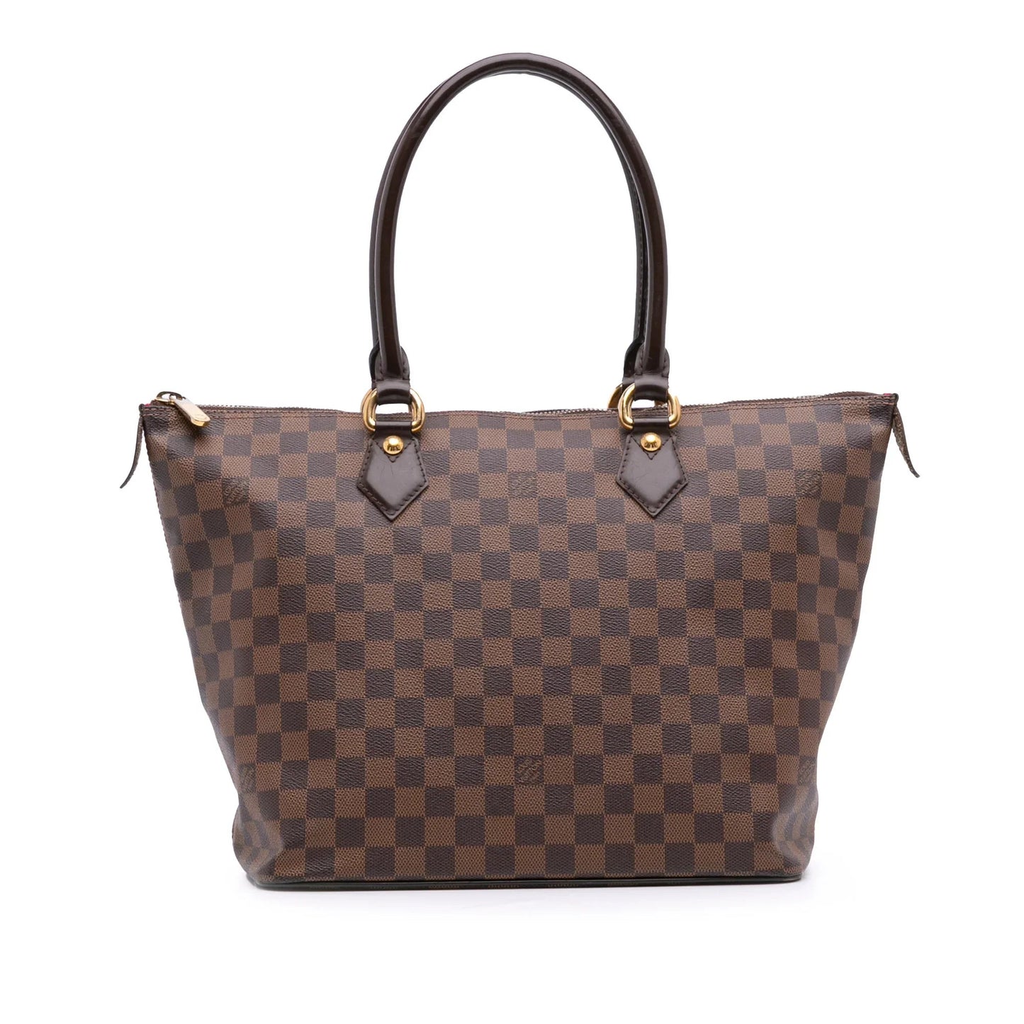 Brown Louis Vuitton Damier Ebene Saleya MM Tote Bag
