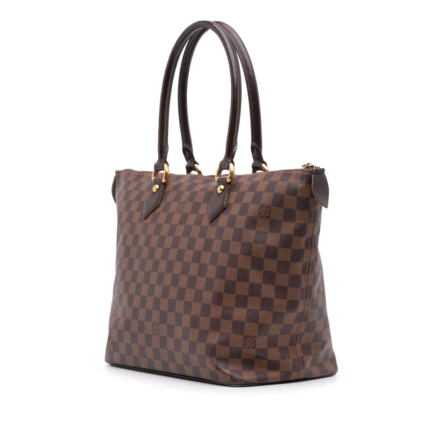 Brown Louis Vuitton Damier Ebene Saleya MM Tote Bag