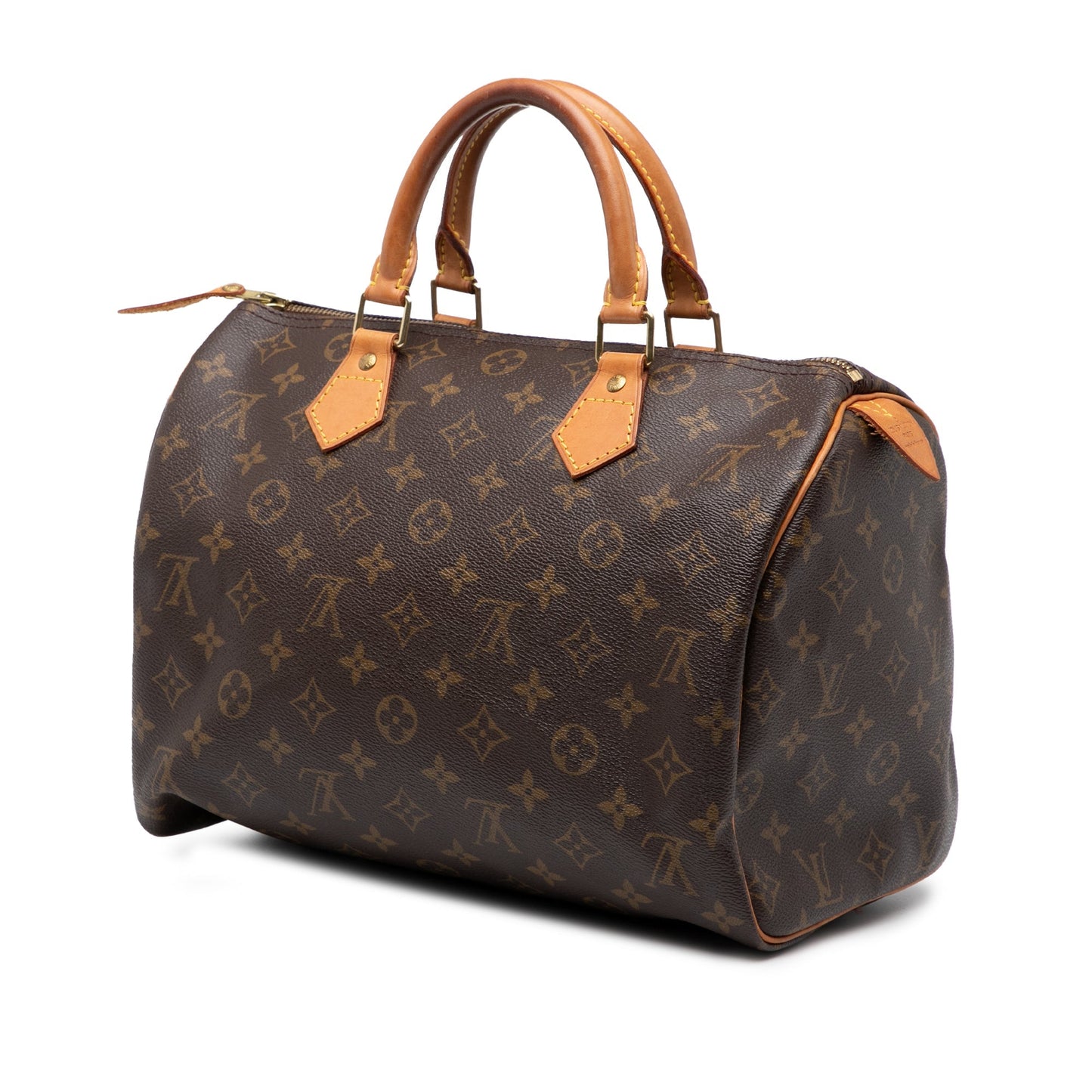 Brown Louis Vuitton Monogram Speedy 30 Boston Bag