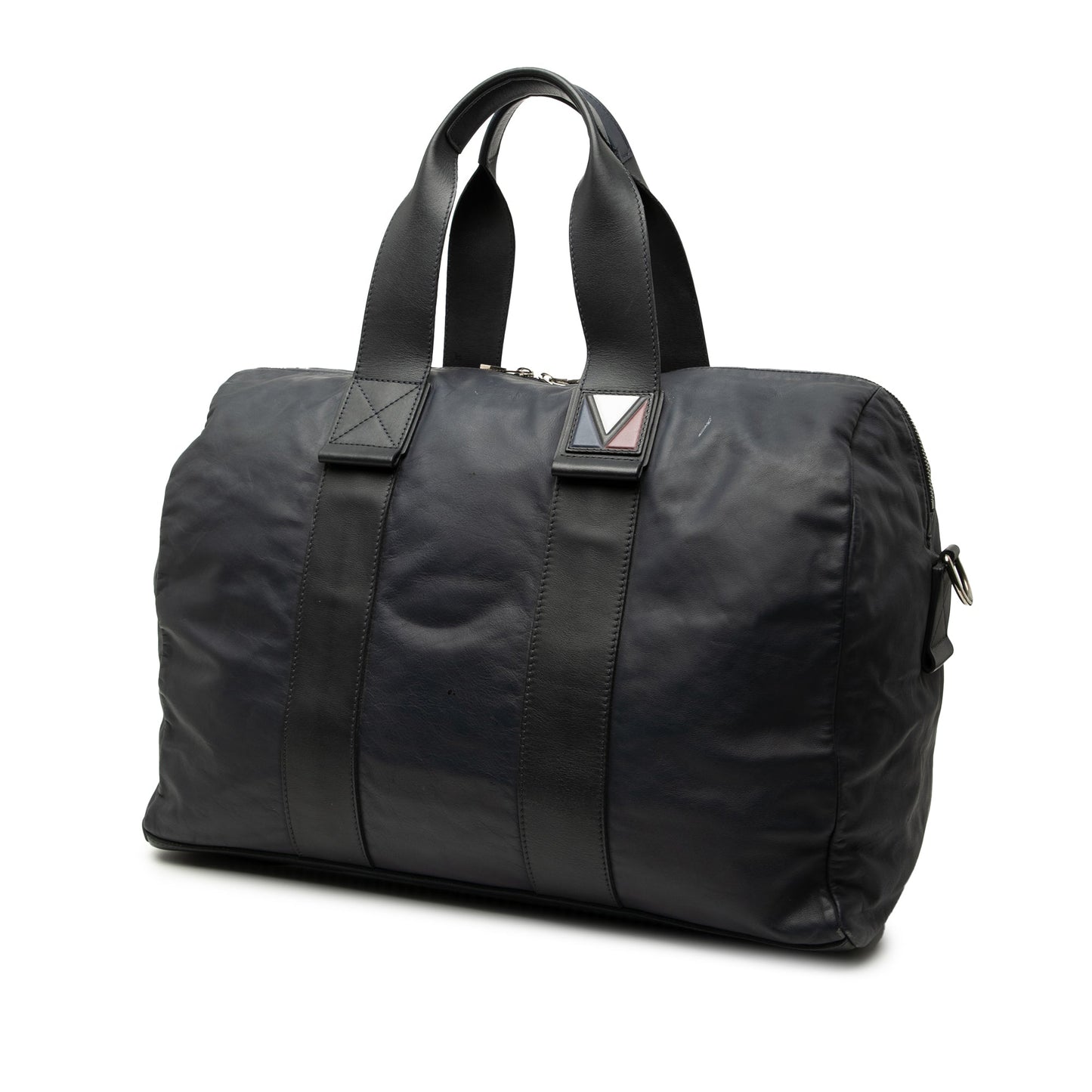 Blue Louis Vuitton Calfskin V Line Start PM