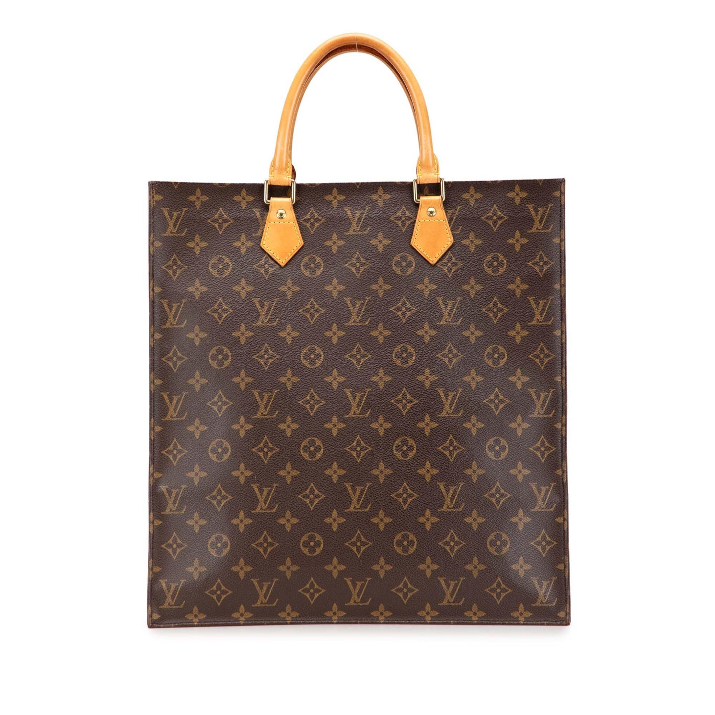 Brown Louis Vuitton Monogram Sac Plat Tote Bag