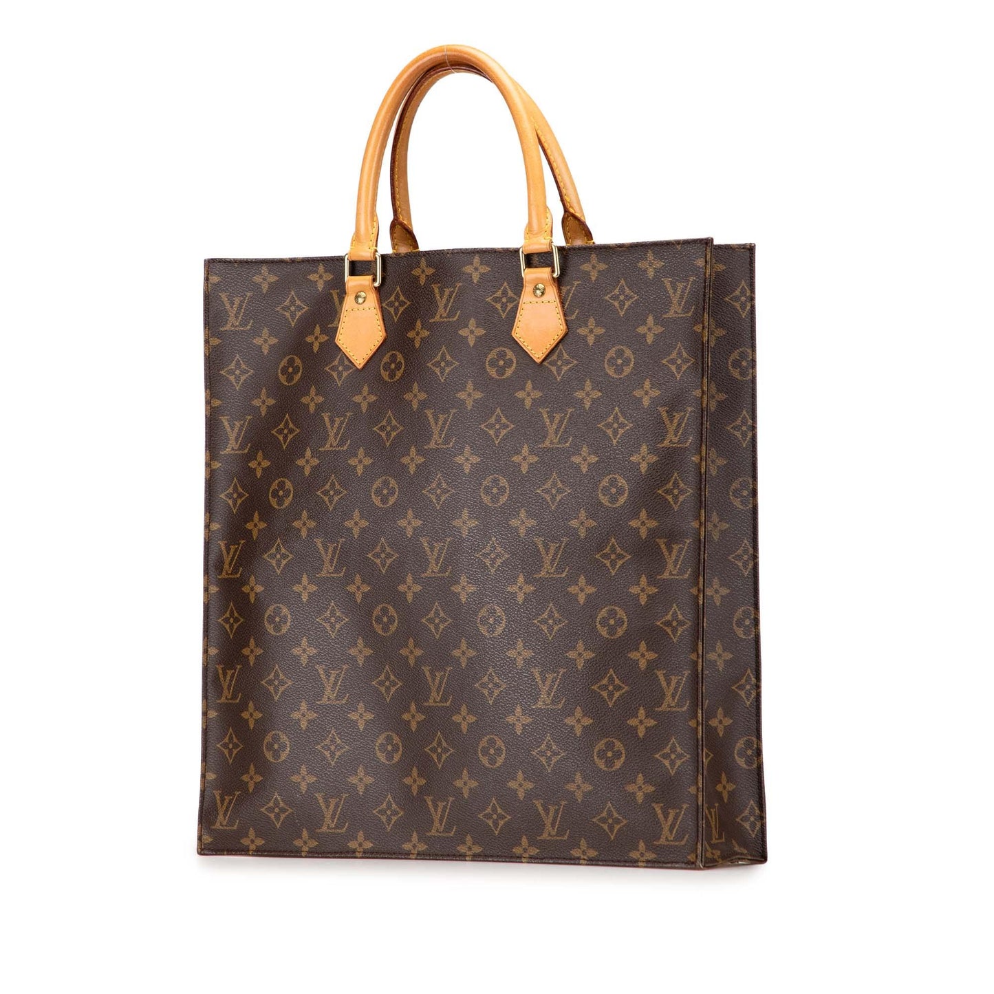 Brown Louis Vuitton Monogram Sac Plat Tote Bag