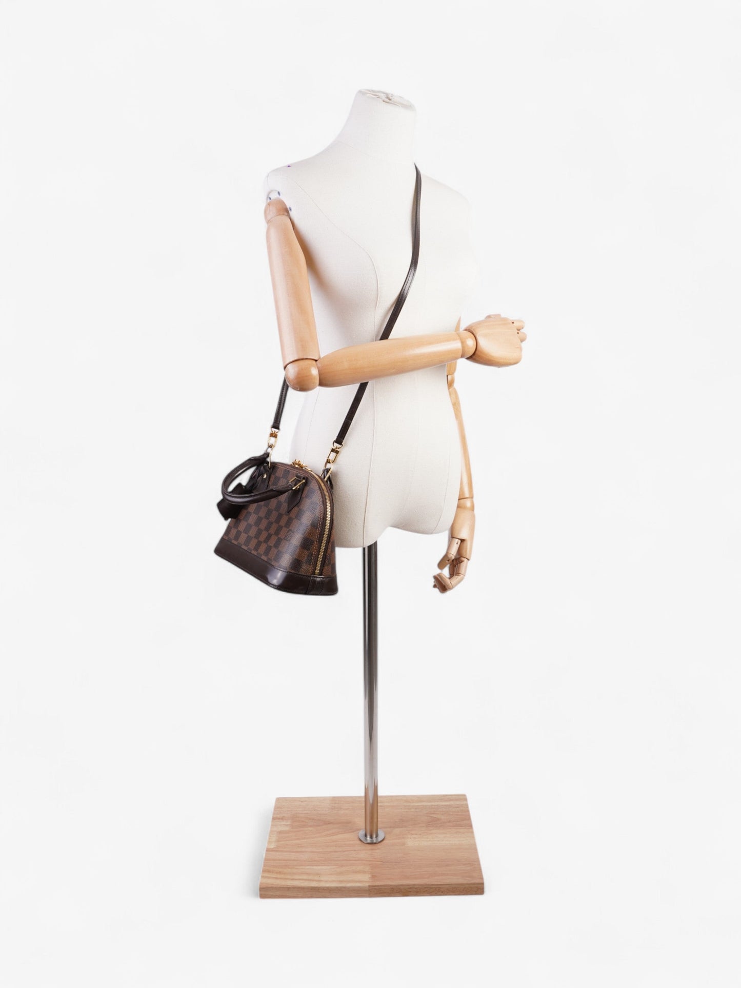 Louis Vuitton Alma Damier Ebene Coated Canvas BB