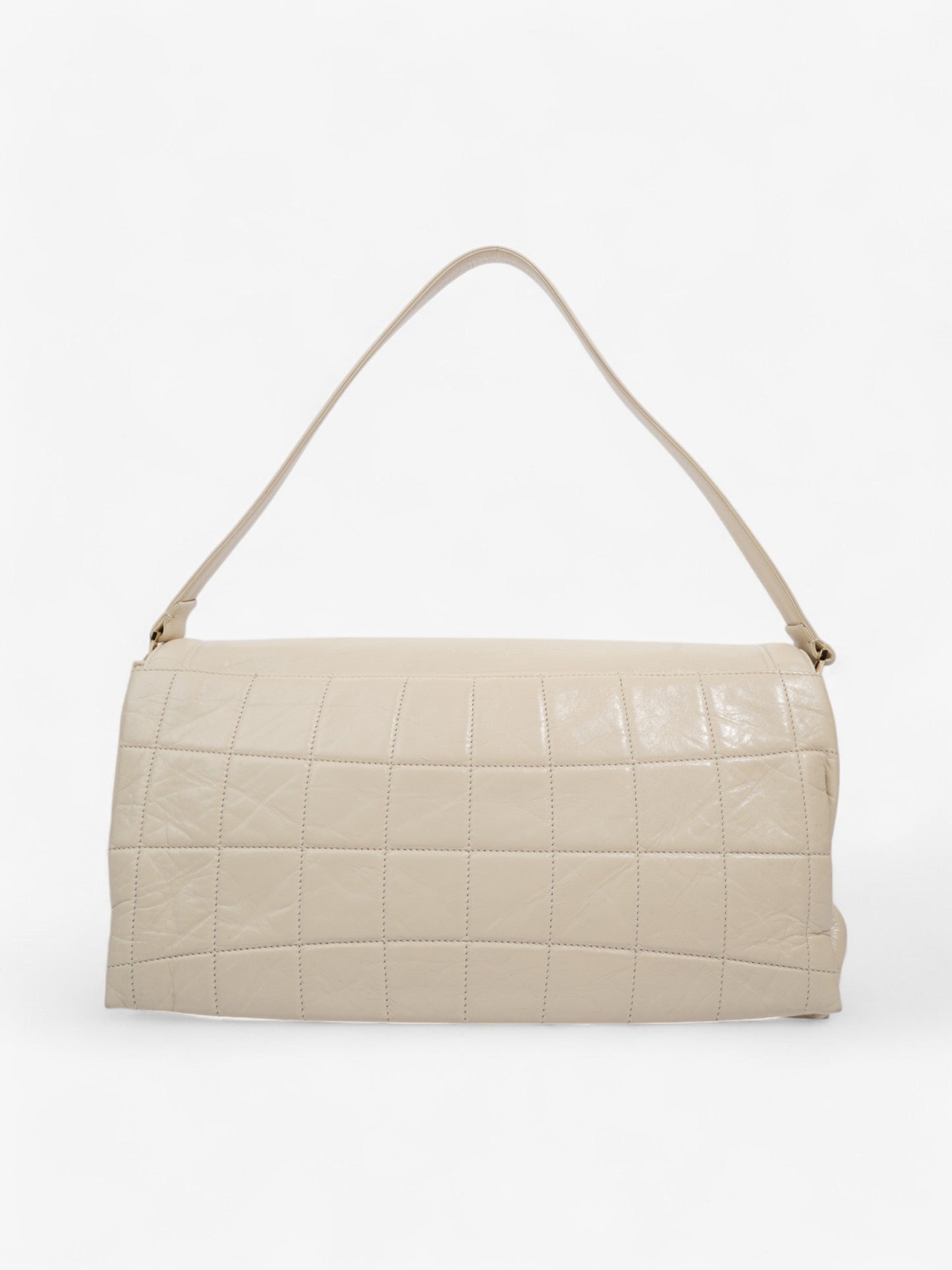 Chanel 2.55 Cream Lambskin Leather