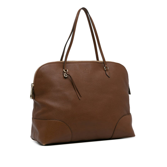 Gucci Brown Leather Tote Style 4