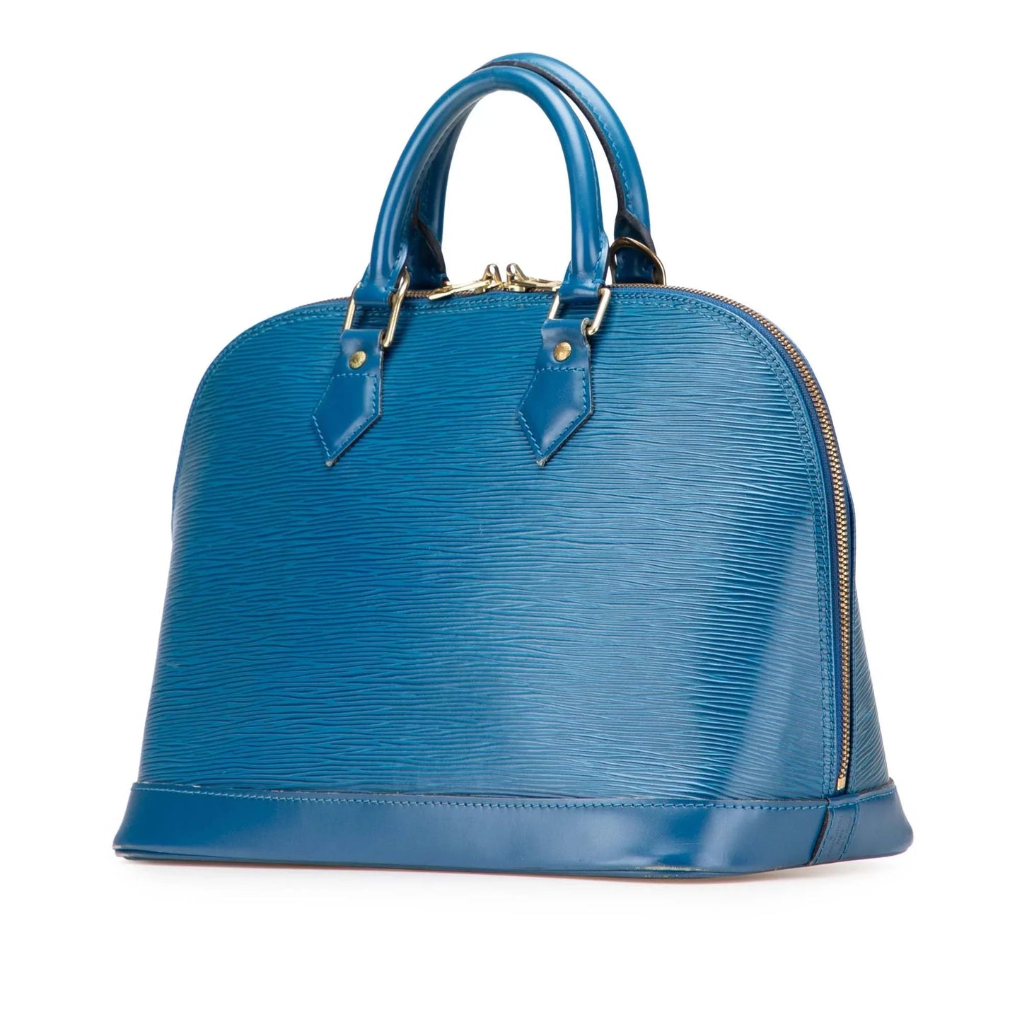 Blue Louis Vuitton Epi Alma PM Handbag