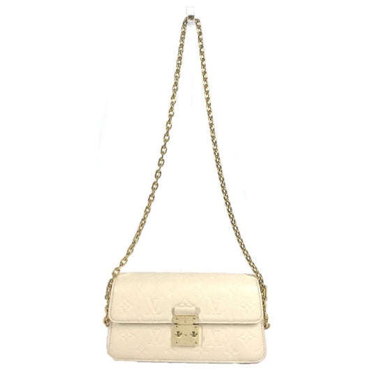 LOUIS VUITTON Shoulder Bag Monogram Ann Platt Leather beige Monogram Ann Platt Wallet on Chain Metis Women