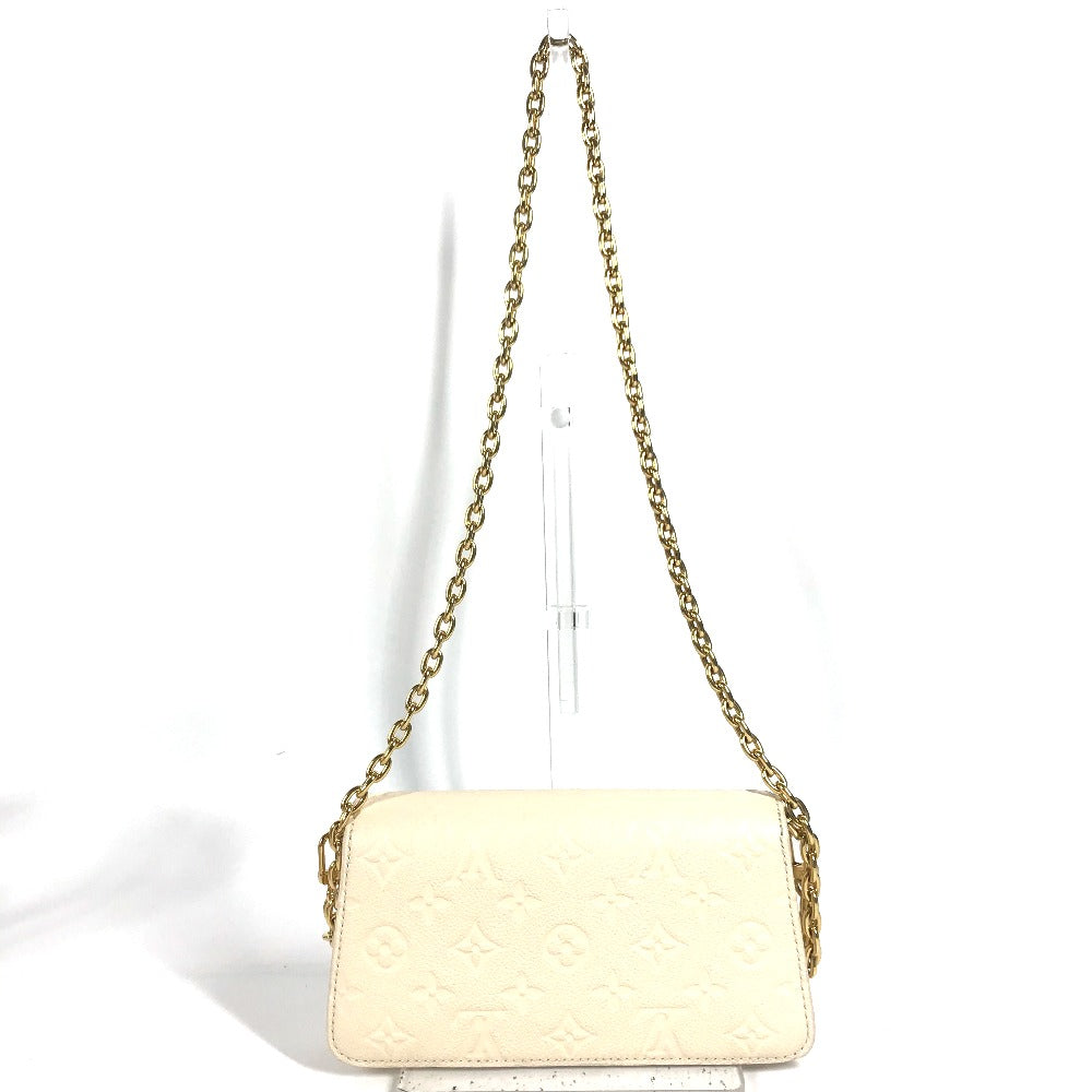 LOUIS VUITTON Shoulder Bag Monogram Ann Platt Leather beige Monogram Ann Platt Wallet on Chain Metis Women