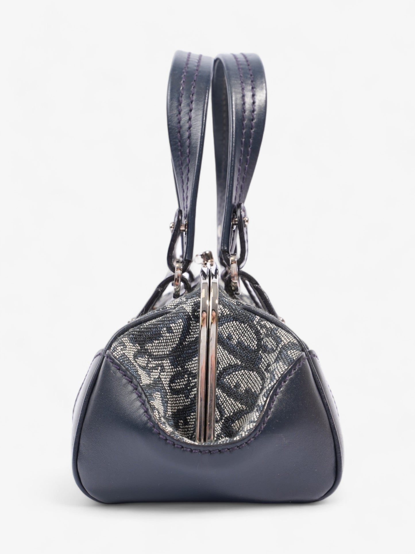Christian Dior Doctor Bag Monogram / Navy Blue Canvas