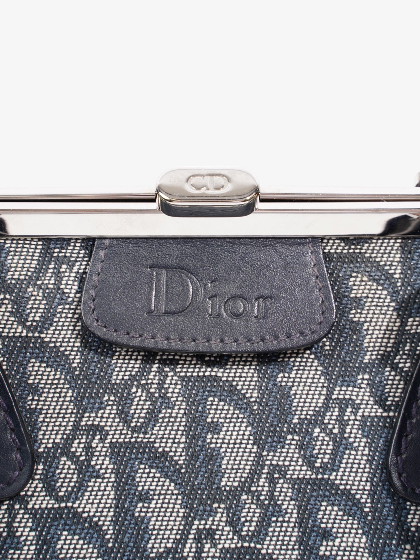 Christian Dior Doctor Bag Monogram / Navy Blue Canvas