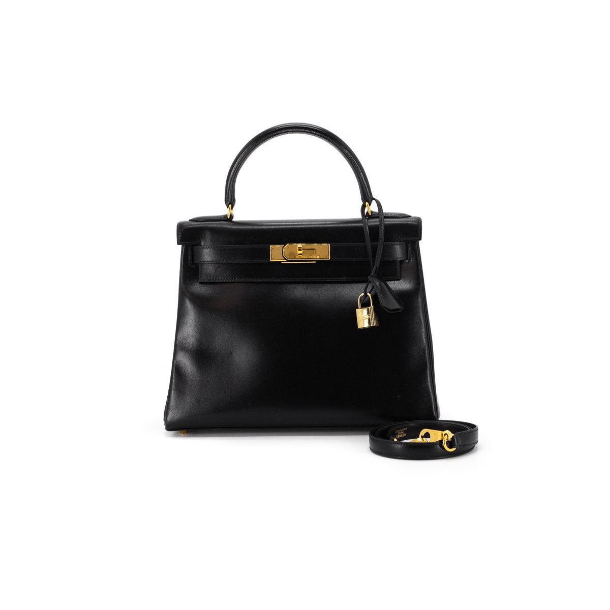 Luxury Hermes Kelly 28 Black - [A] Stamp