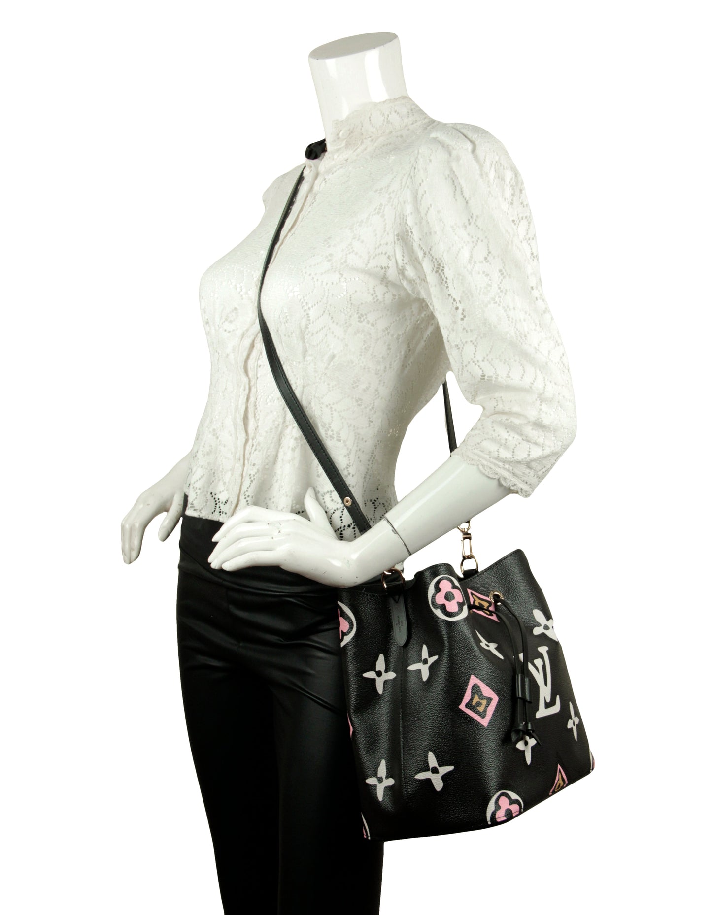 Louis Vuitton Black Monogram Giant Wild at Heart Neonoe MM Bag
