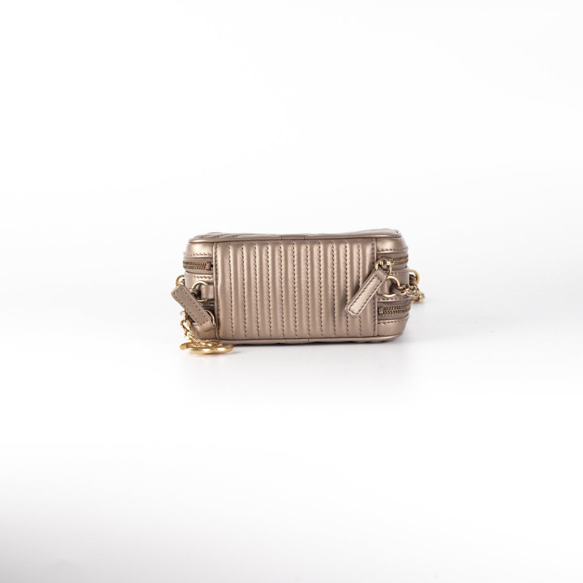 Chanel Calfskin Crossbody Bag Nude