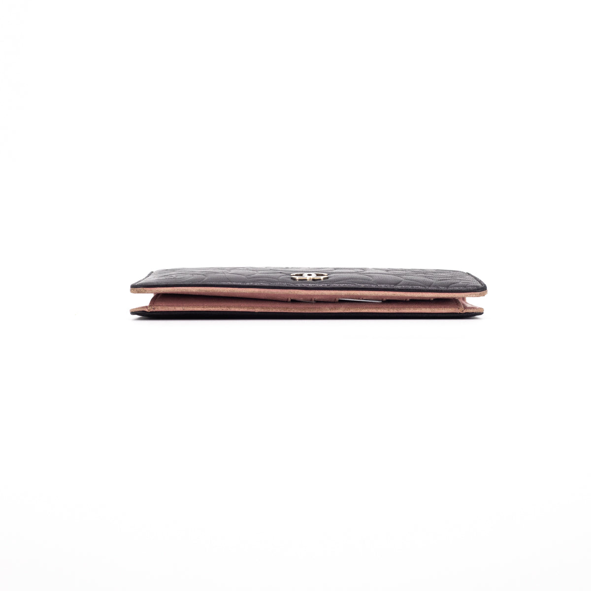Chanel Camelia Wallet Black