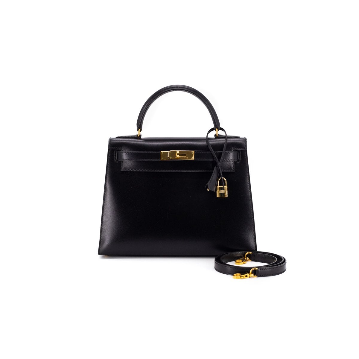 Luxury Hermes Kelly 28 Noir - [Q] Stamp