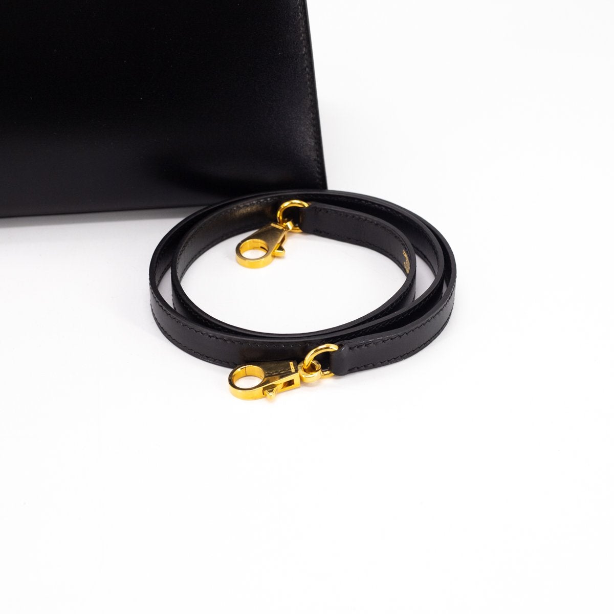 Luxury Hermes Kelly 28 Noir - [Q] Stamp