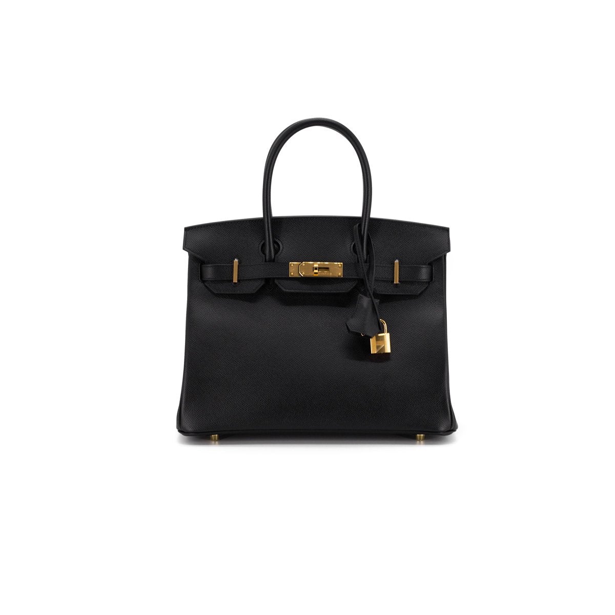 Luxury Hermes Birkin 30 Epsom Noir Gold hardware Y stamp 2020