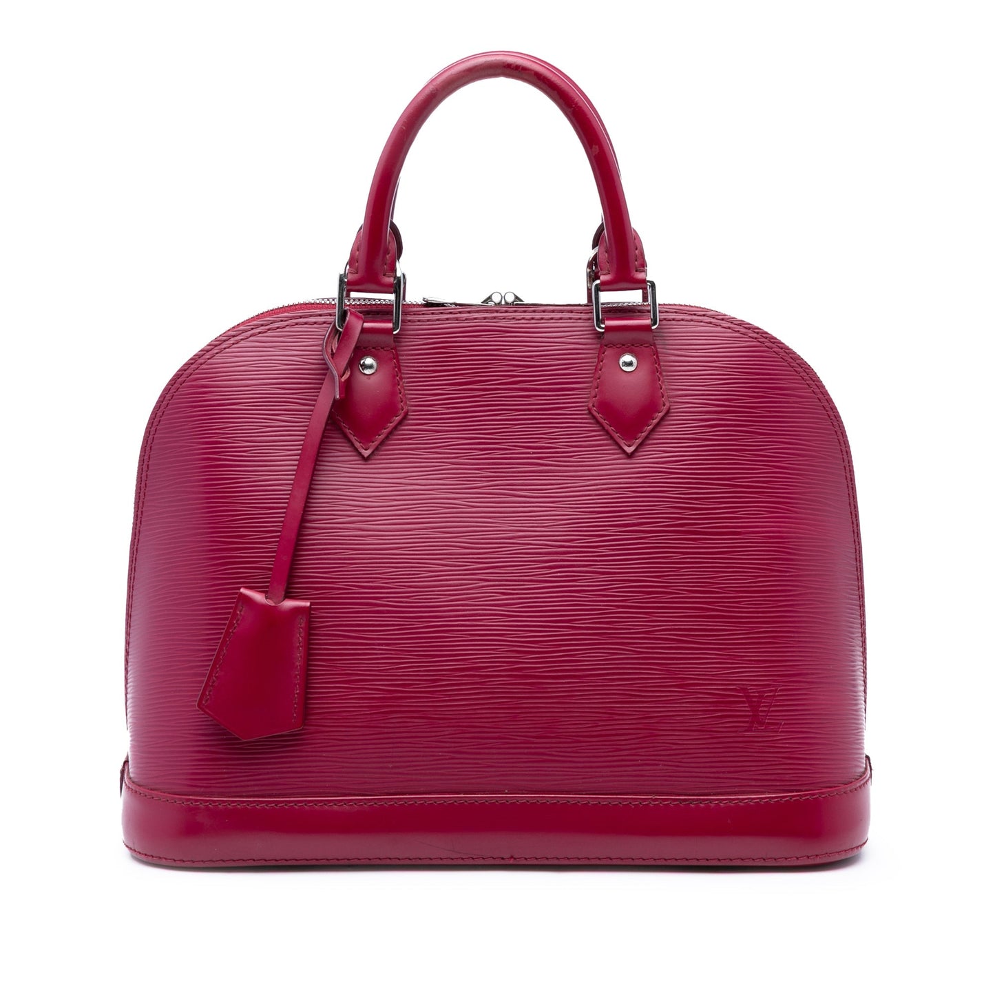 Red Louis Vuitton Epi Alma PM Handbag
