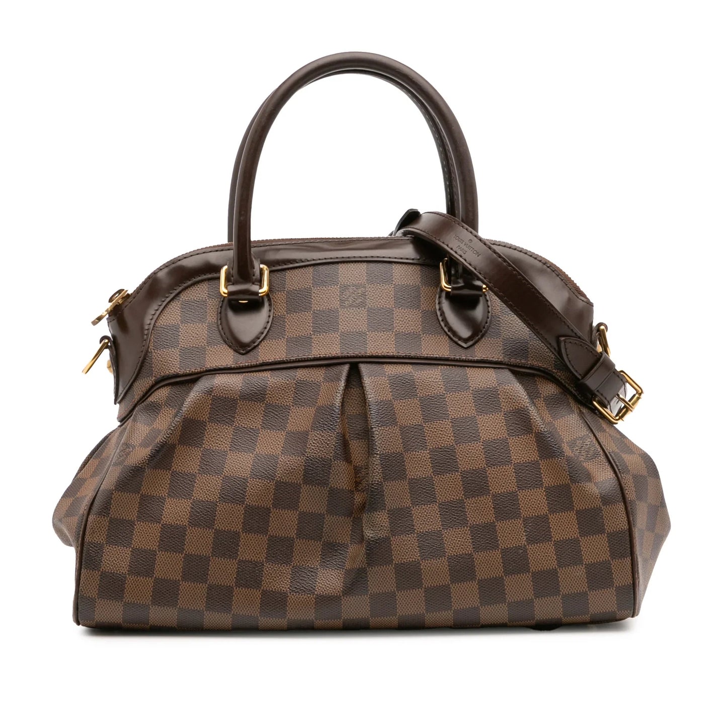 Brown Louis Vuitton Damier Ebene Trevi PM Satchel