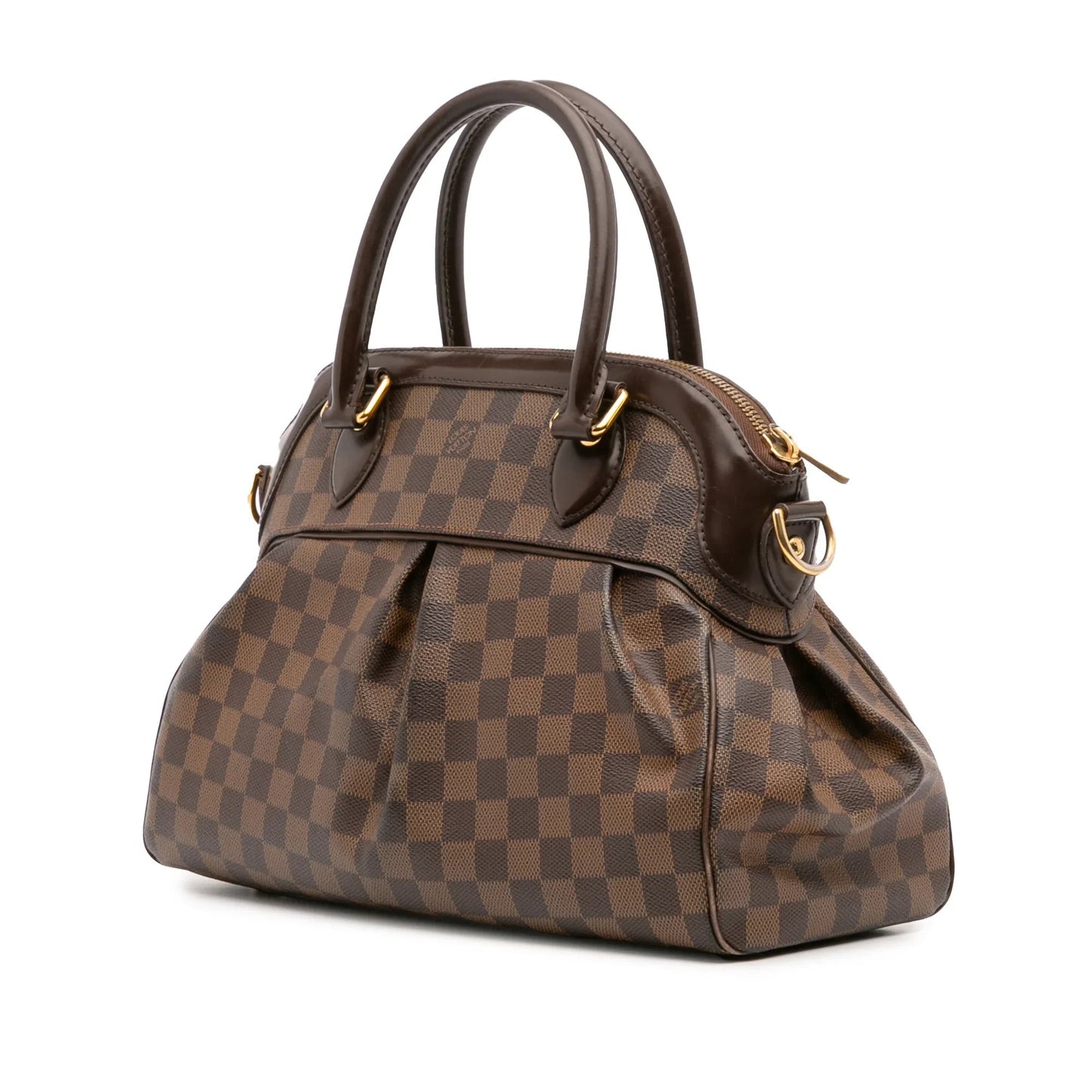 Brown Louis Vuitton Damier Ebene Trevi PM Satchel