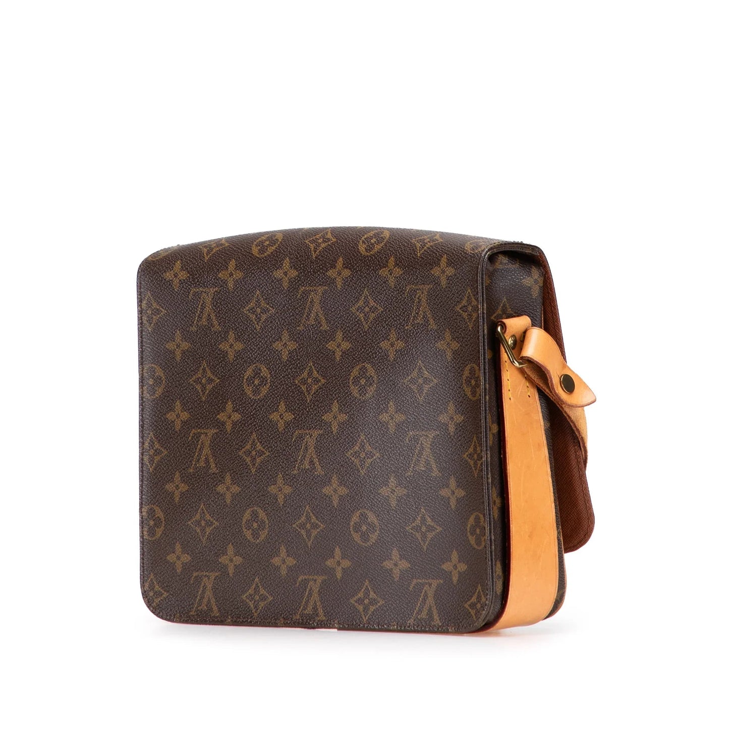 Brown Louis Vuitton Monogram Cartouchiere GM Crossbody Bag