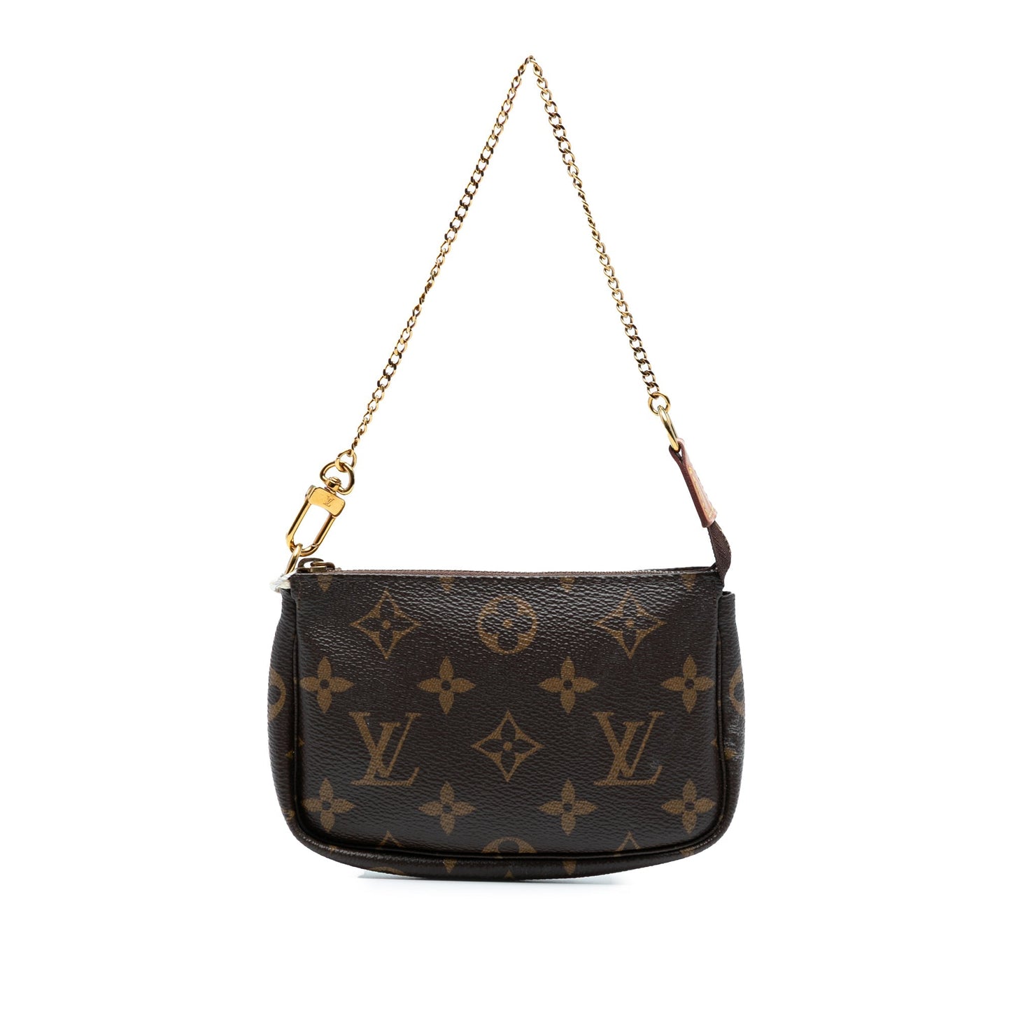 Brown Louis Vuitton Monogram Mini Pochette Accessoires Handbag