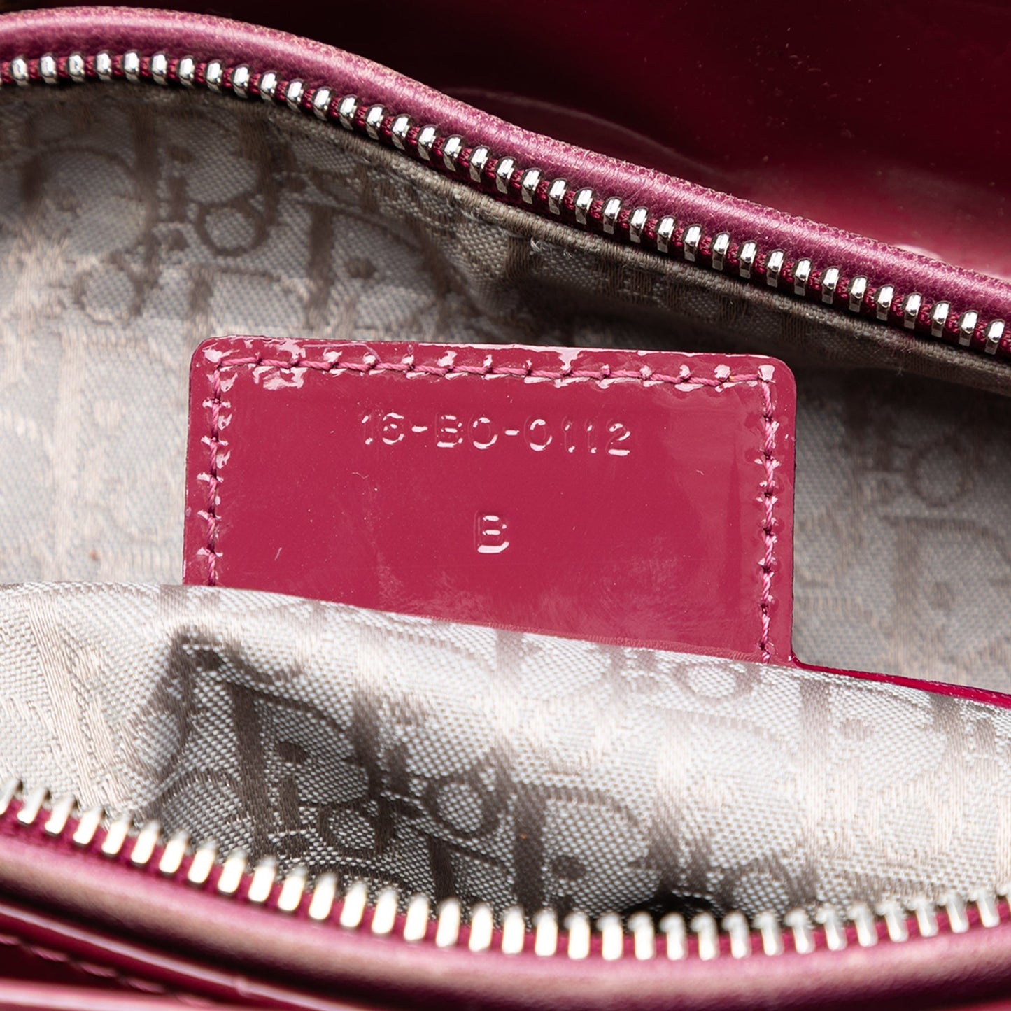 Red Dior Large Patent Cannage Lady Dior Satchel