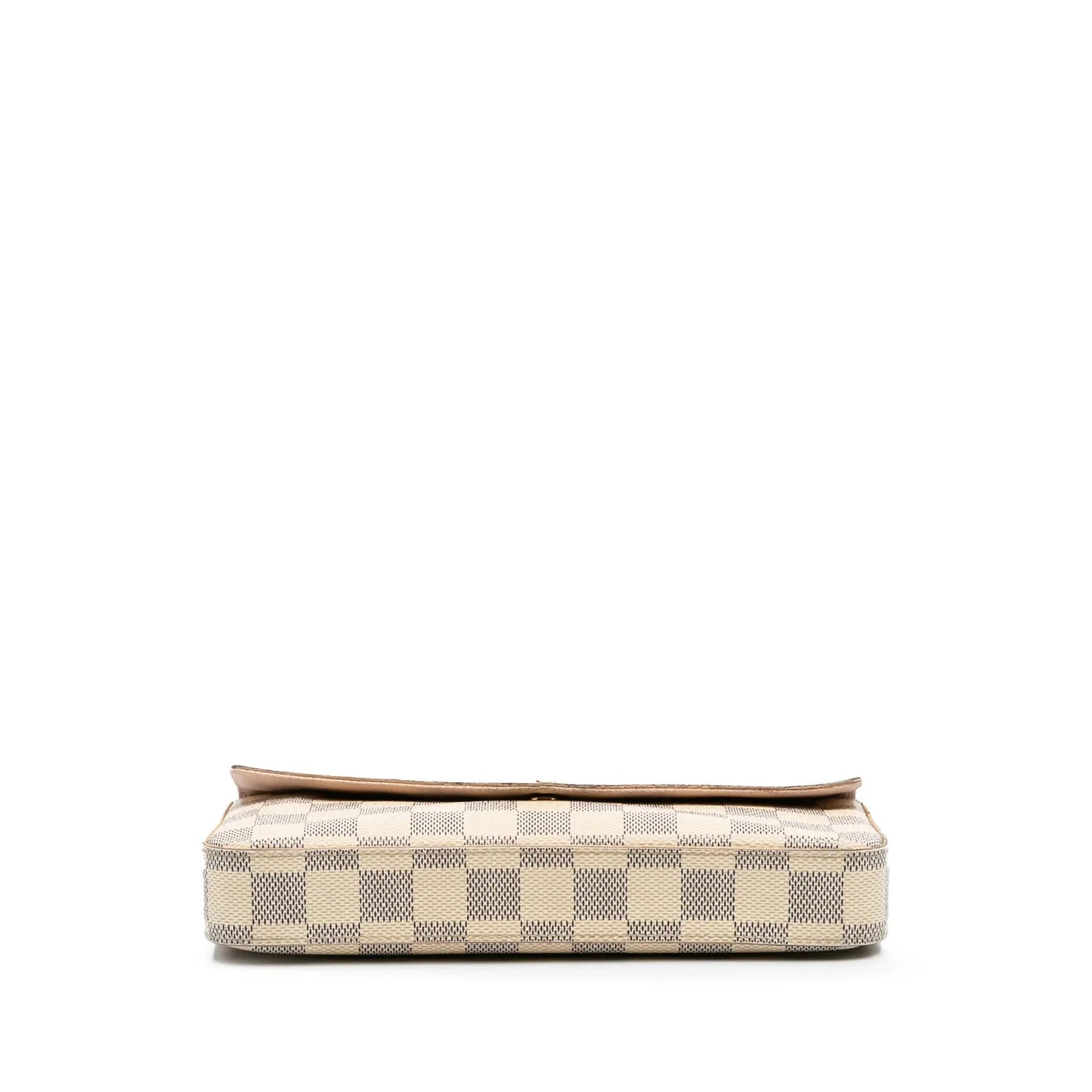 White Louis Vuitton Damier Azur Pochette Felicie Crossbody Bag