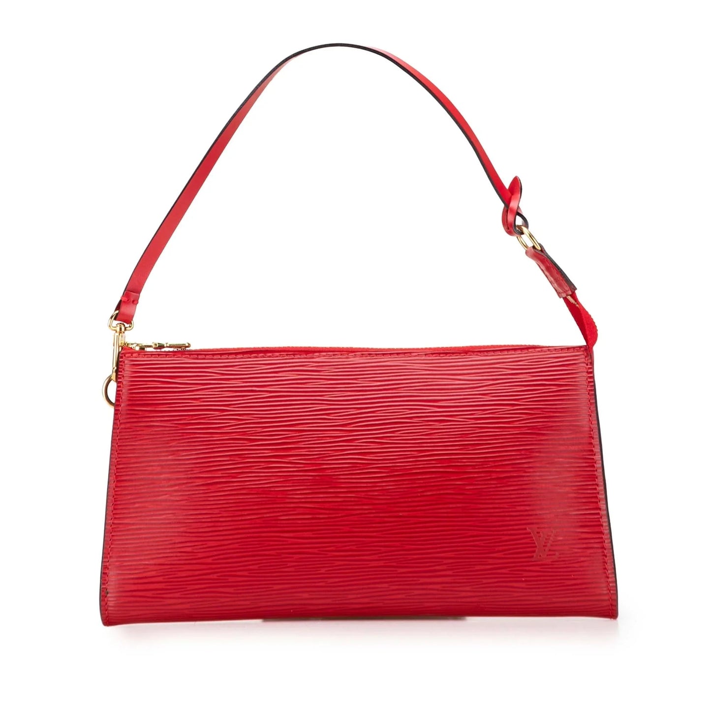 Red Louis Vuitton Epi Pochette Accessoires Shoulder Bag