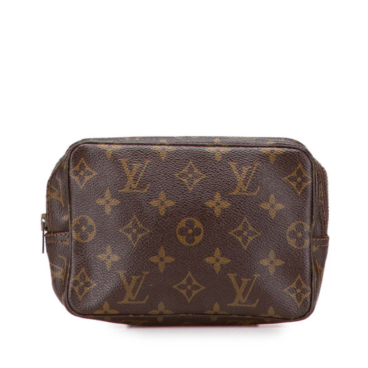 Brown Louis Vuitton Monogram Trousse Toilette 18 Clutch Bag
