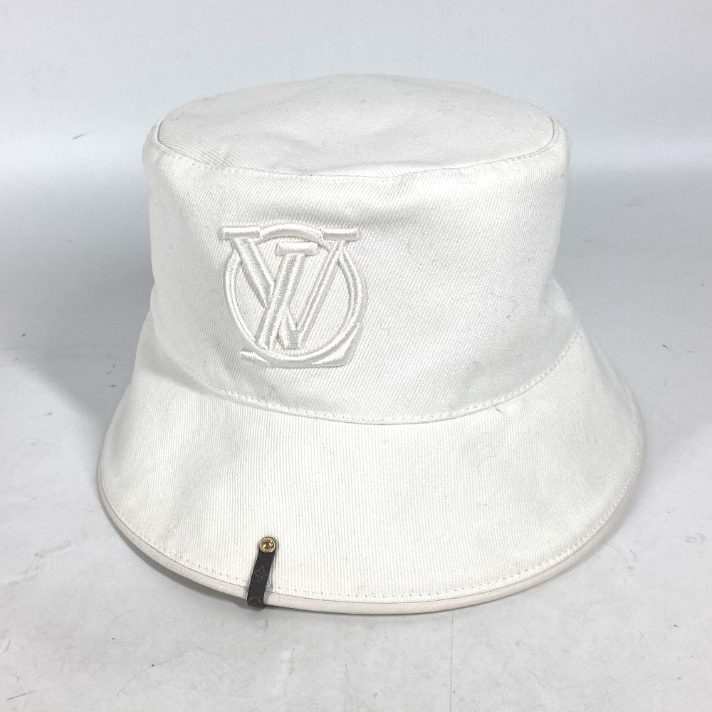 LOUIS VUITTON hat M7055S cotton white Chapeaux LV City Women