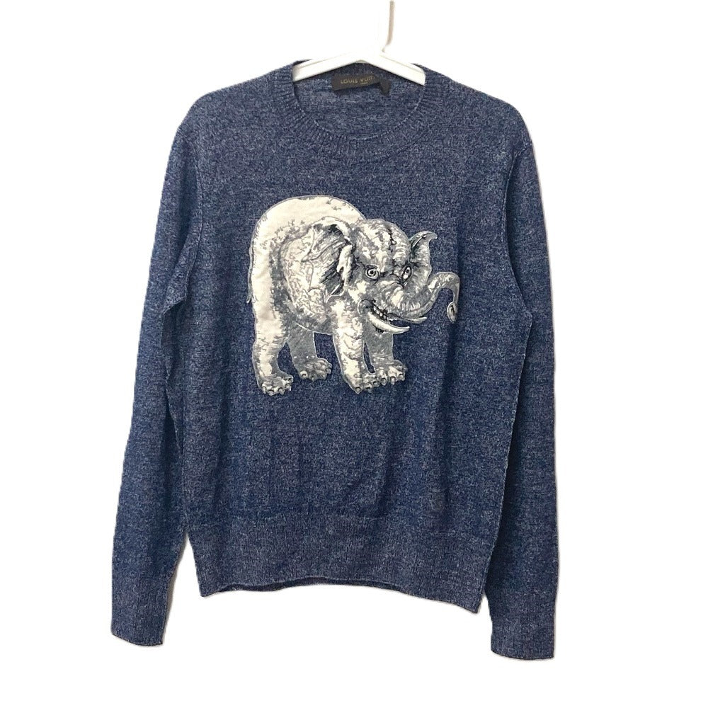 LOUIS VUITTON sweater Linen, Wool Navy apparel Chapman Brothers mens S
