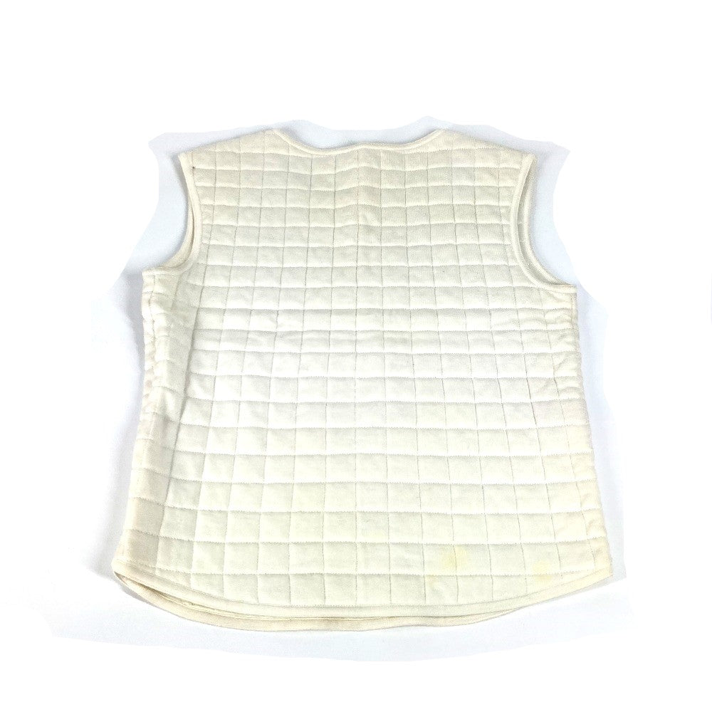 CHANEL Tank top cotton white 00T Quilting CC COCO Mark Women 38