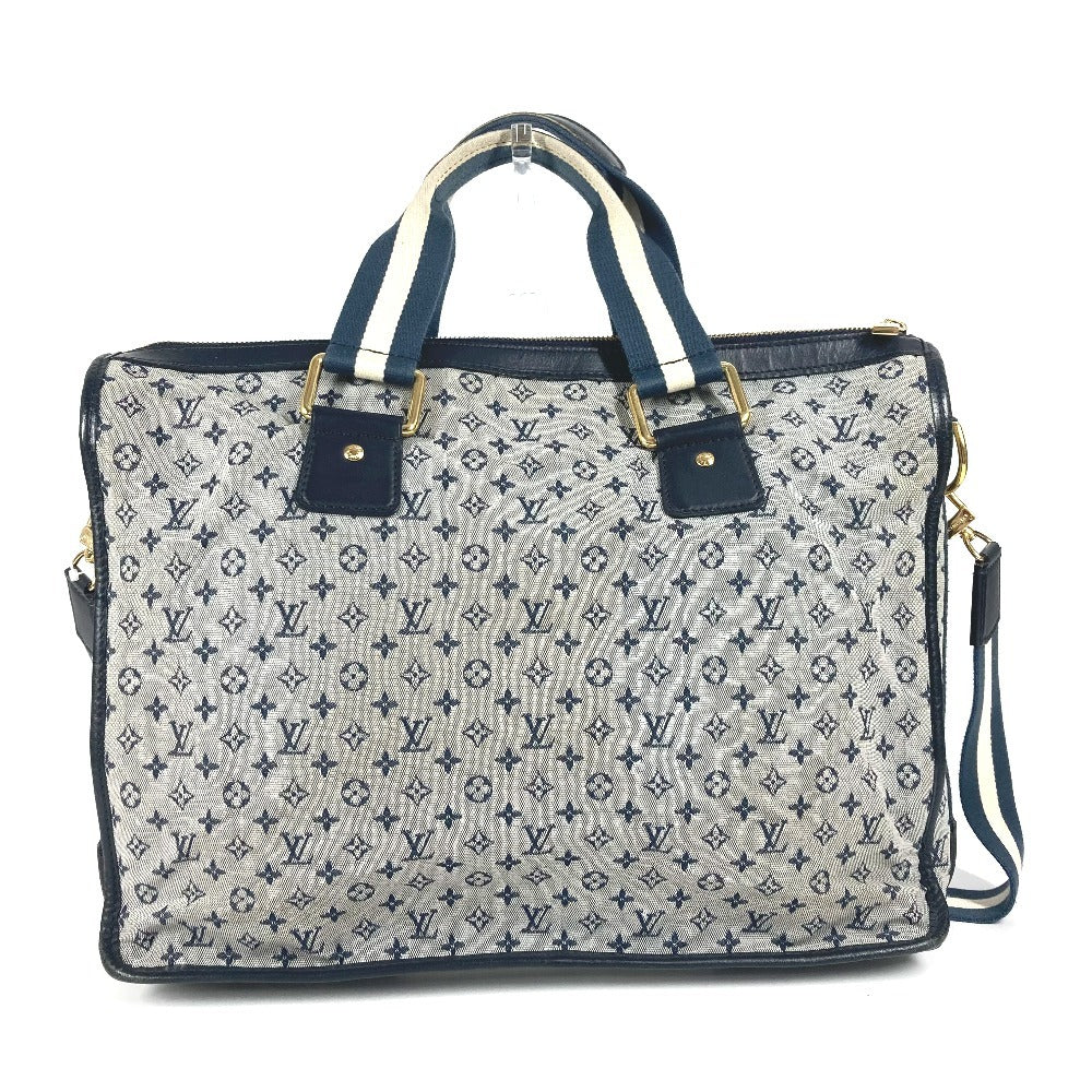 LOUIS VUITTON Tote Bag M42341 Monogram mini canvas Navy Monogram mini Sac Marie Kate unisex(Unisex)