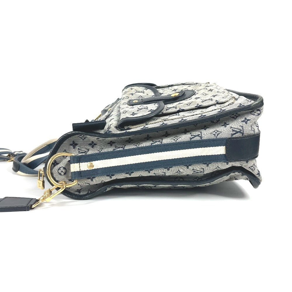 LOUIS VUITTON Tote Bag M42341 Monogram mini canvas Navy Monogram mini Sac Marie Kate unisex(Unisex)