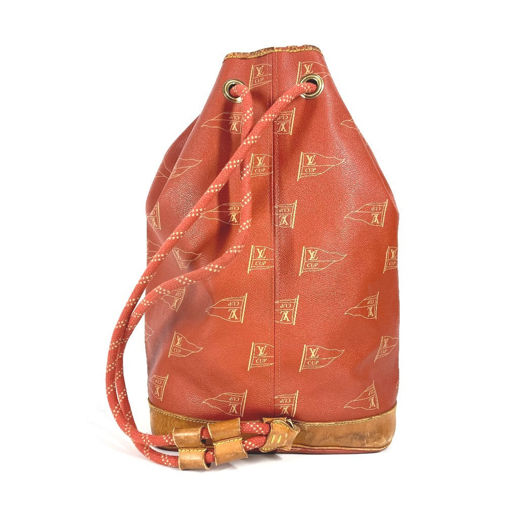 LOUIS VUITTON Shoulder Bag M80026 Leather / canvas Orange Louis Vuitton Cup 95 LVCUP Saint Tropez Women