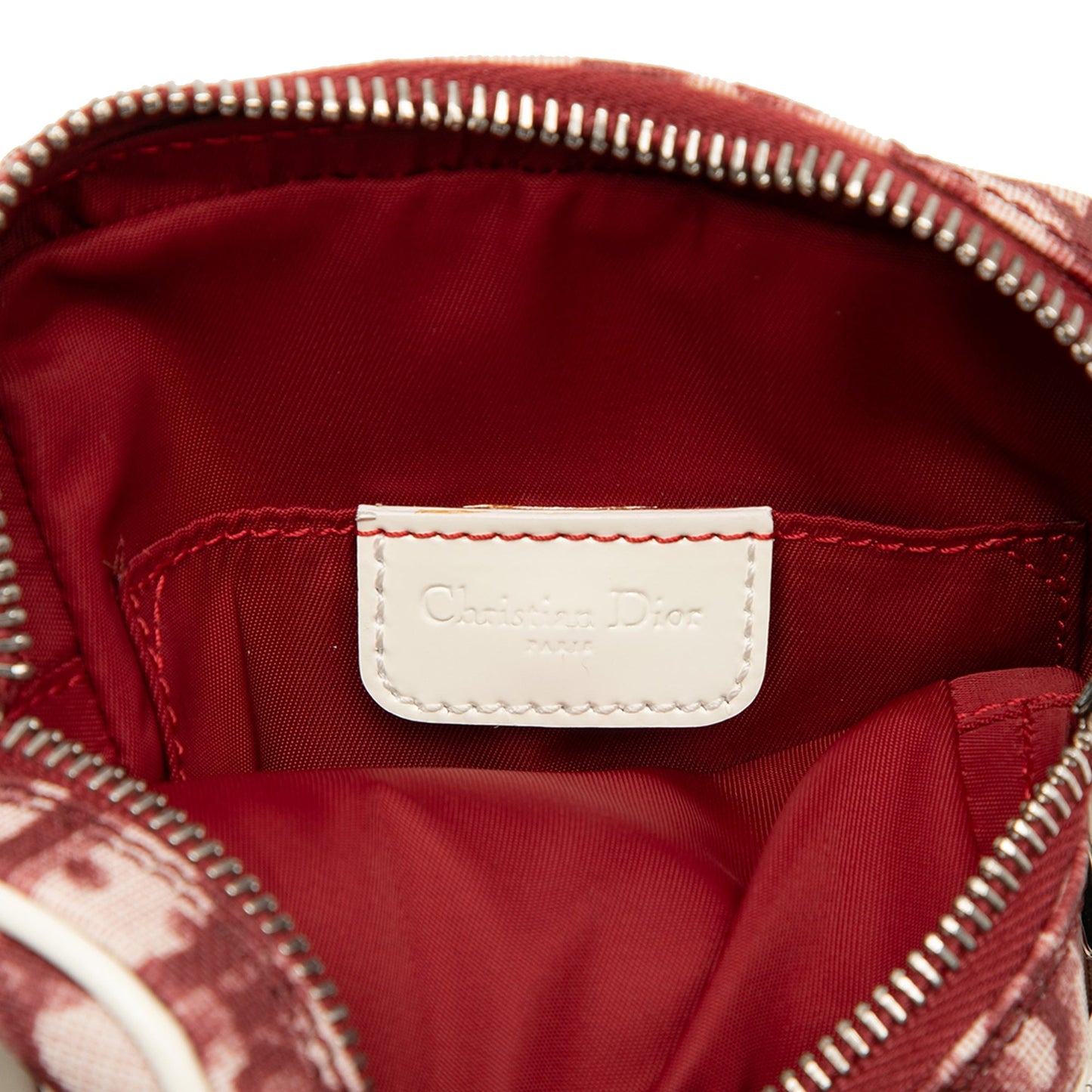Red Dior Oblique Trotter Coated Canvas No.2 Crossbody
